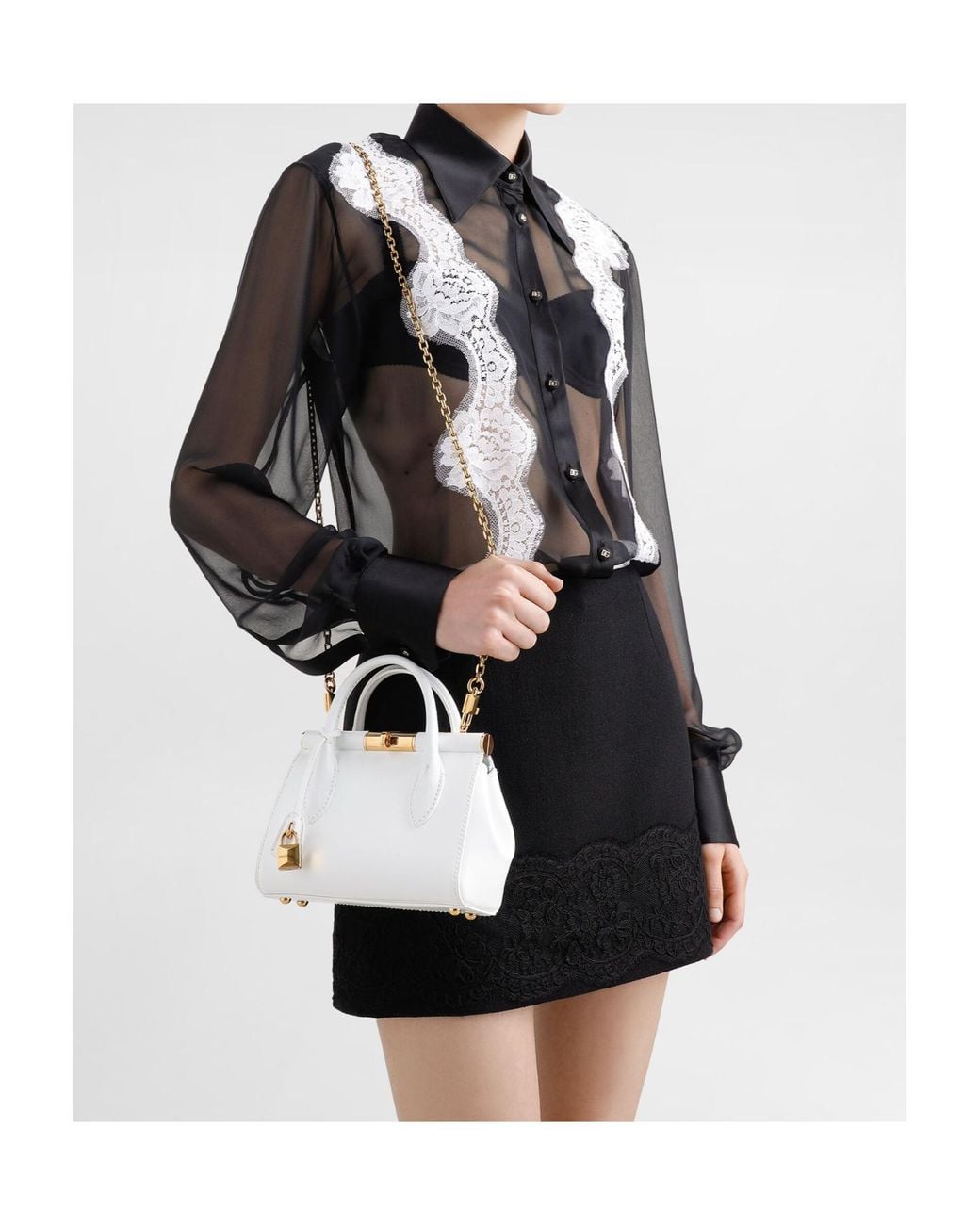 Dolce & Gabbana White Marlene Handbag