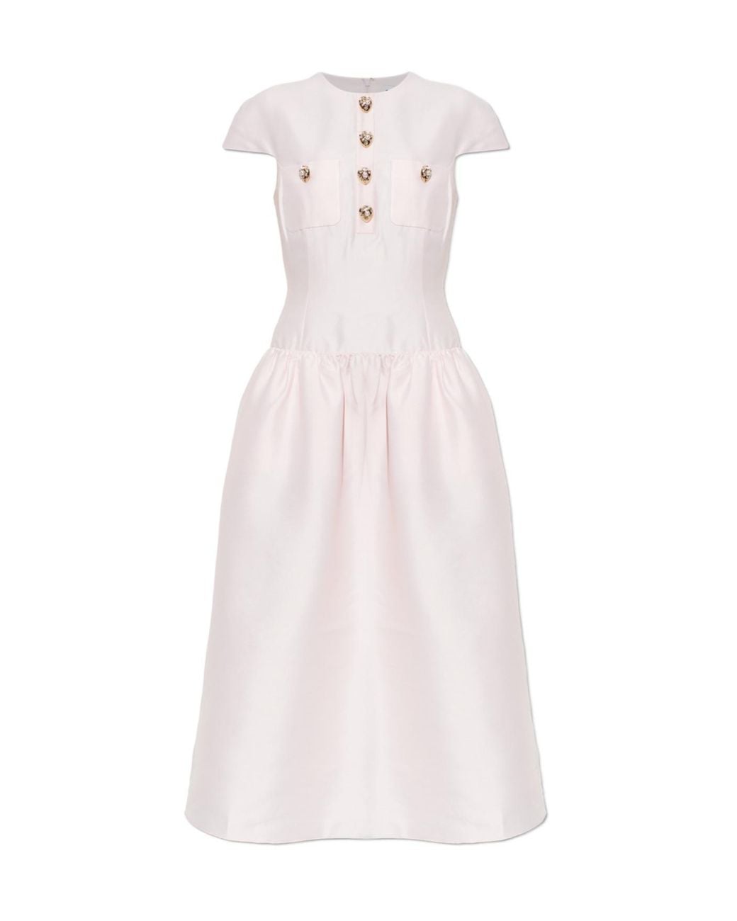 Self-Portrait Pink Short-Sleeved Dress