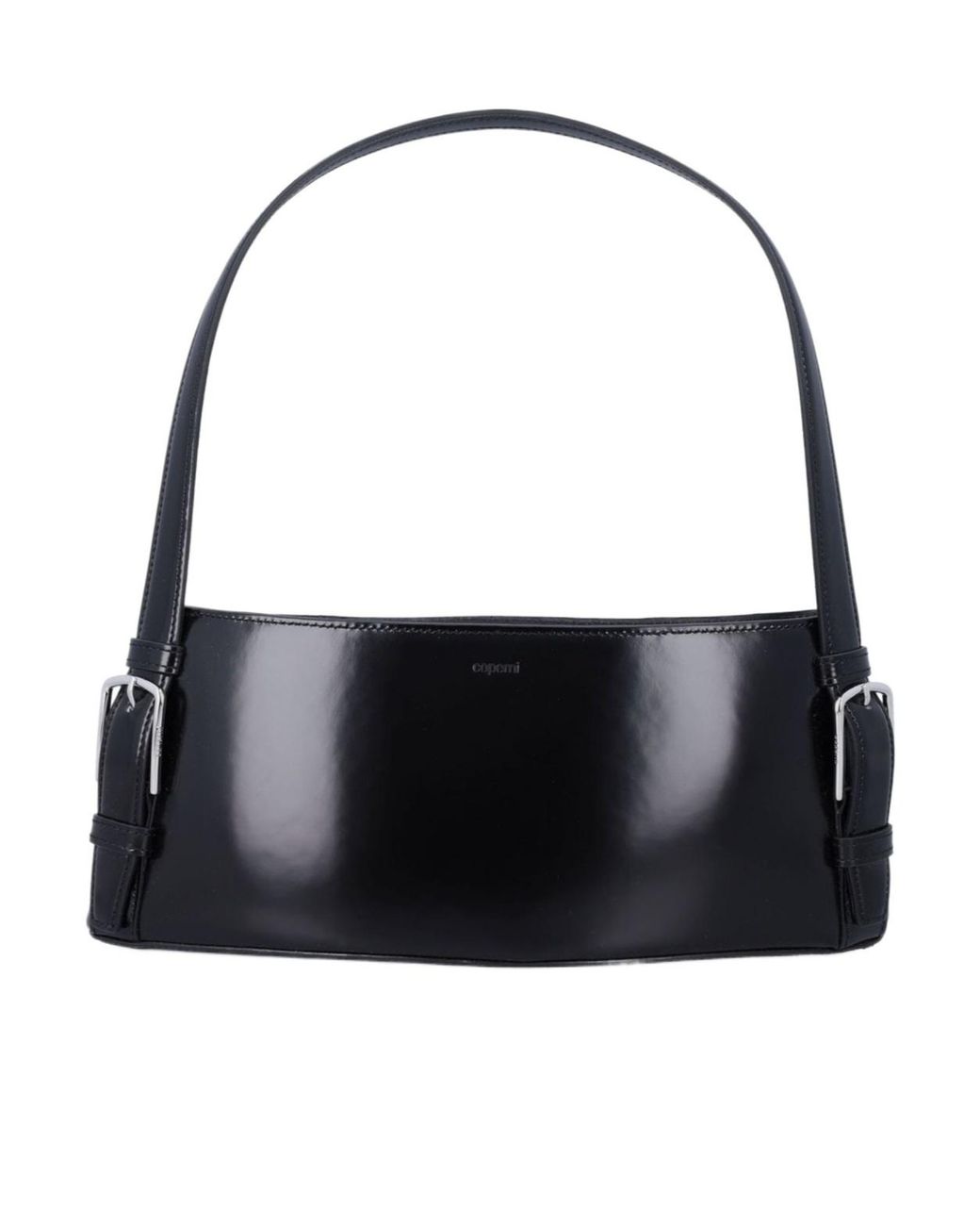 Coperni Black Ergonomic Buckle Shoulder Bag