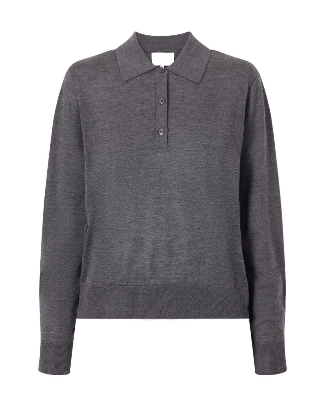 Loulou de Saison Gray Classic Loose Knit Sweater