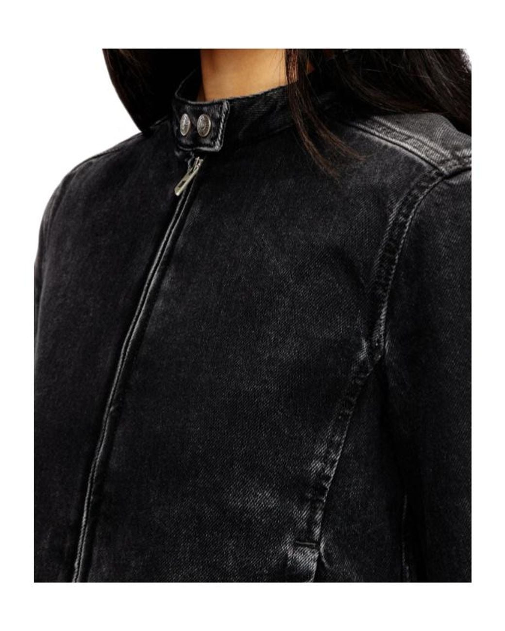 DIESEL Black De Mornin Fitted Denim Jacket