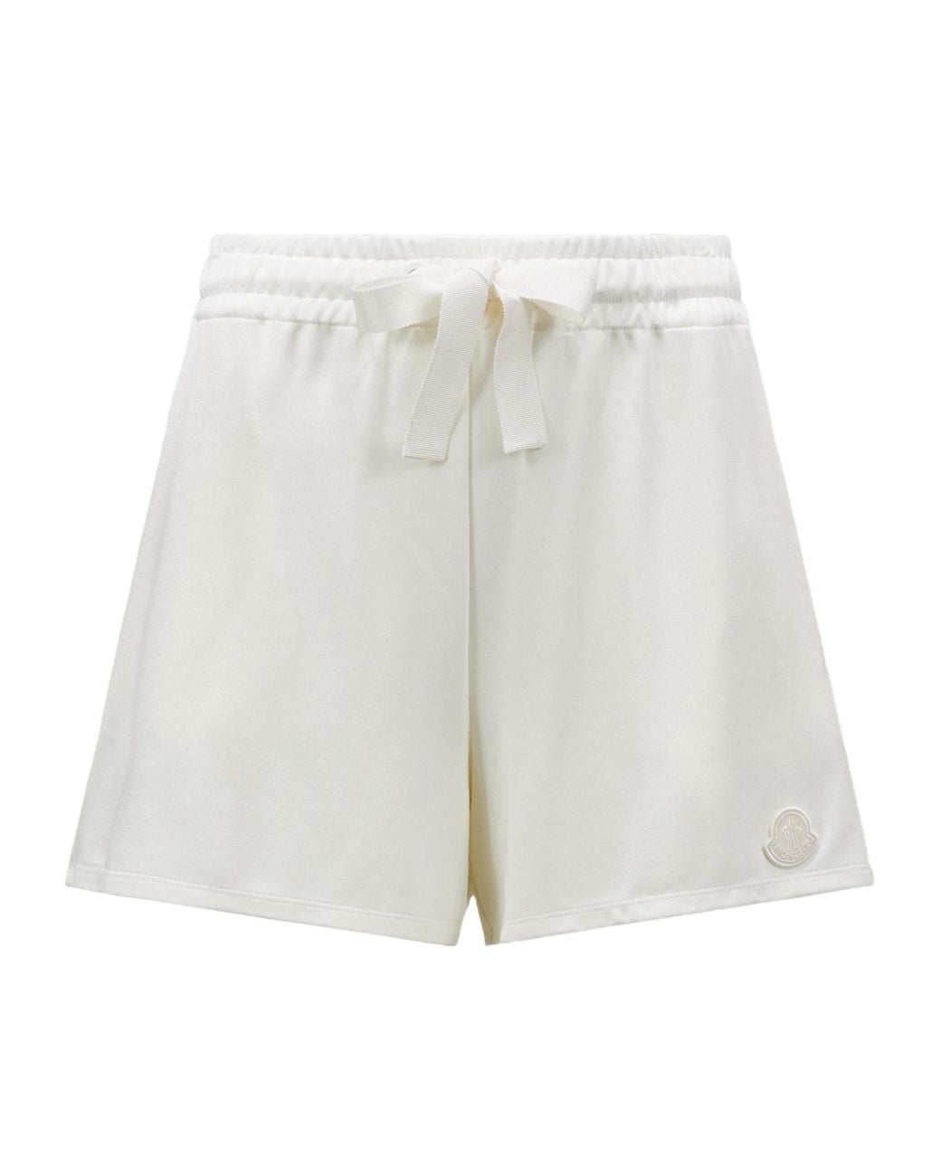 Moncler White Viscose Shorts