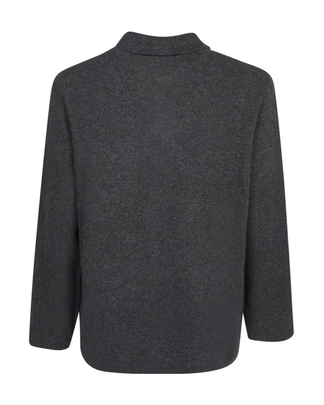 Lardini Black Buttoned Patch-Pocket Cardigan for men
