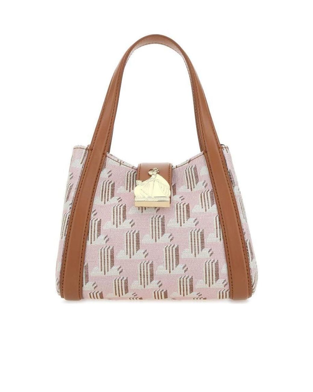 Lanvin Pink Small Printed Handbag