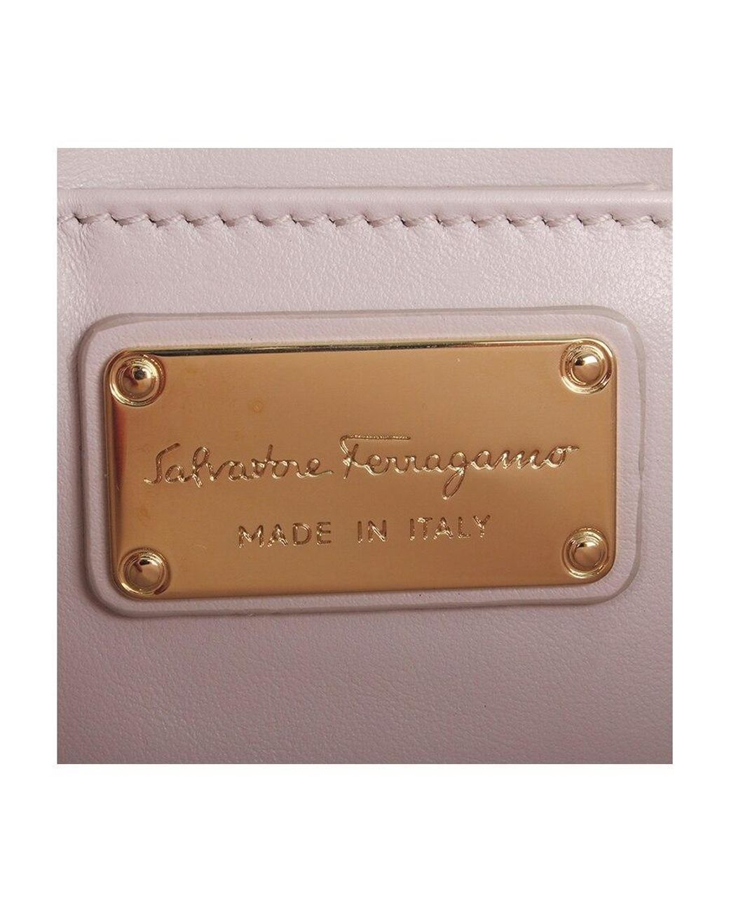 Ferragamo Gray Flip Open And Close Single Shoulder Bag