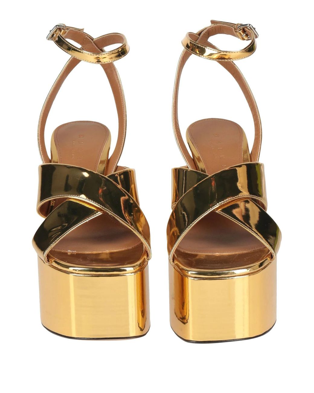 Marni Metallic Leather High-Heeled Sandals