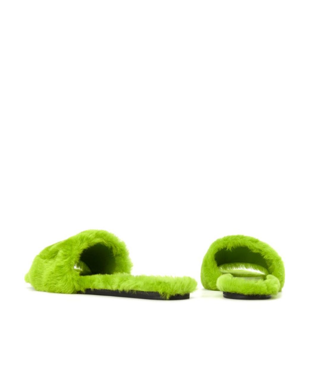 Givenchy Green Open-Toed Slippers