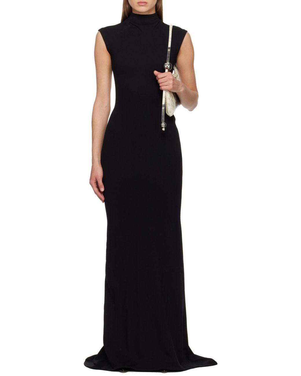 Jacquemus Black Figure-Hugging Maxi Dress