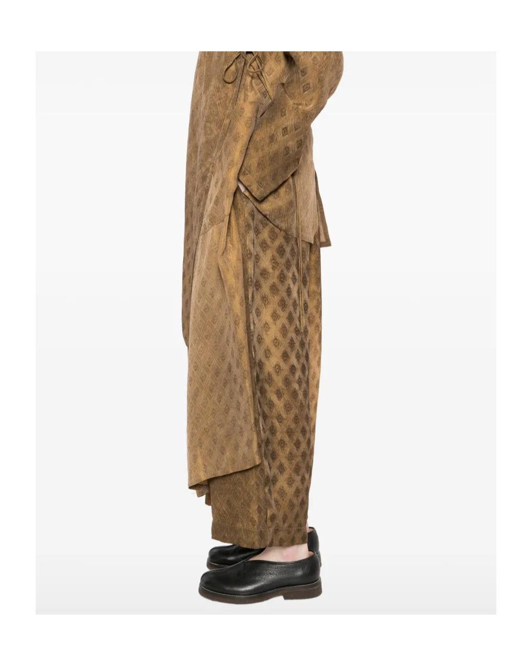 Uma Wang Multicolor Elastic Waist Casual Pants