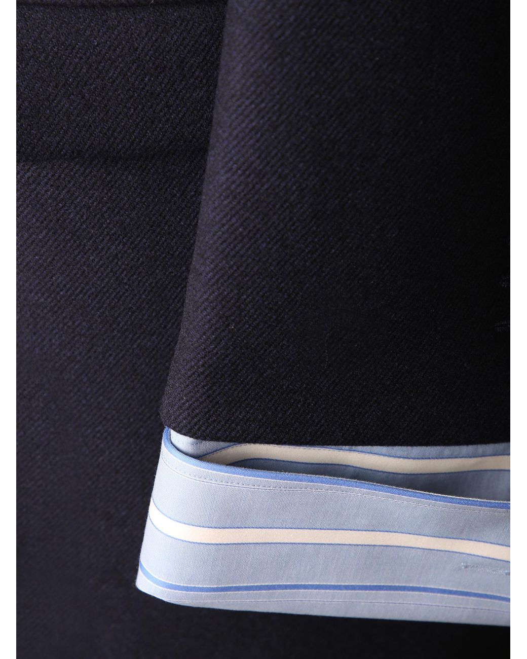 Prada Blue Jewel Collar Coat