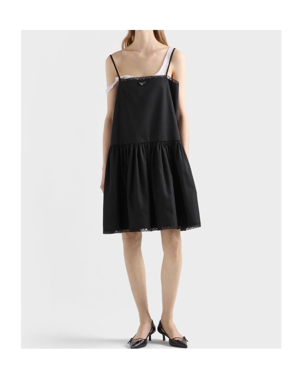 Prada Black Re-Nylon Mini-Dress