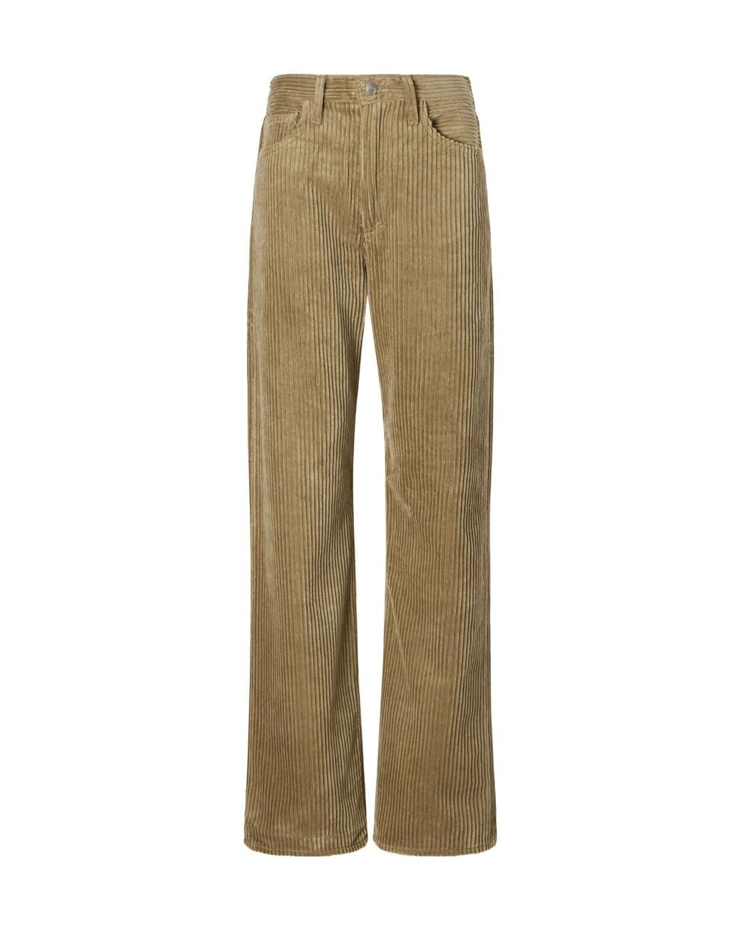 Agolde Natural Corduroy Straight-Leg Pants