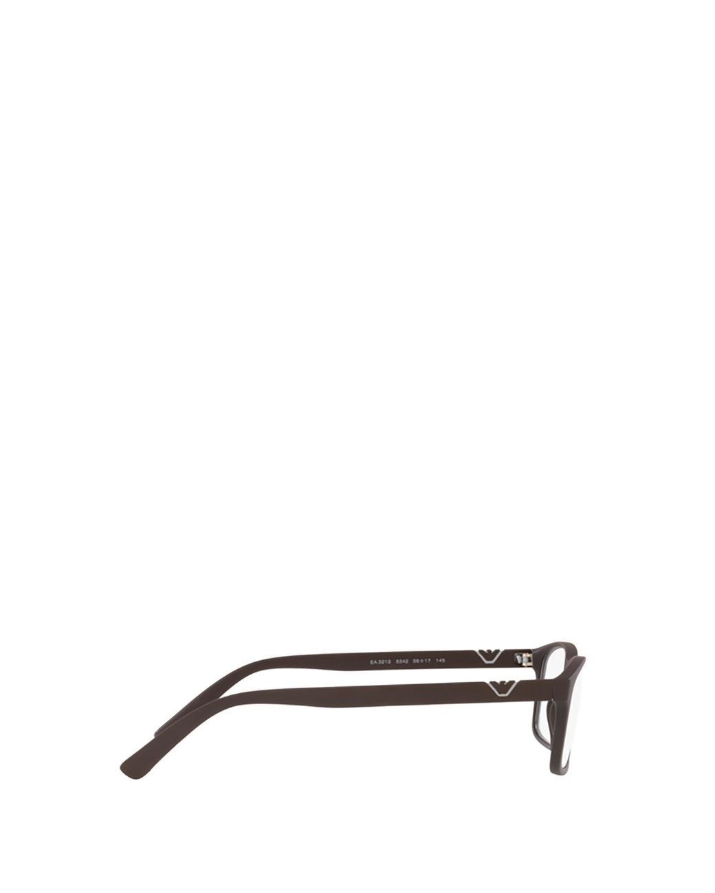 Emporio Armani White Rectangular Frame Glasses for men