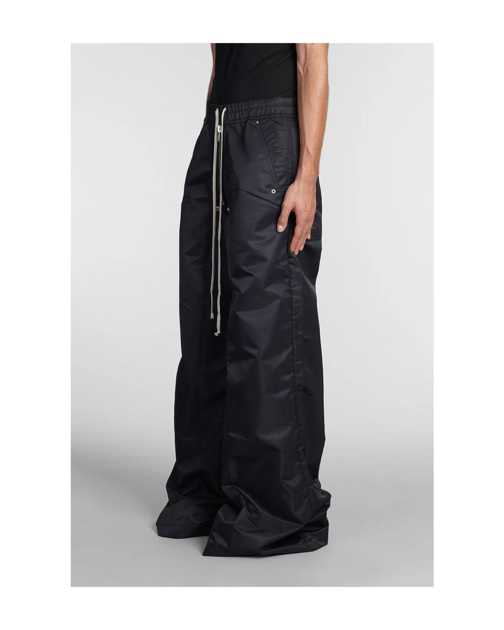 Rick Owens Black Geth Bela Wide-Leg Trousers for men