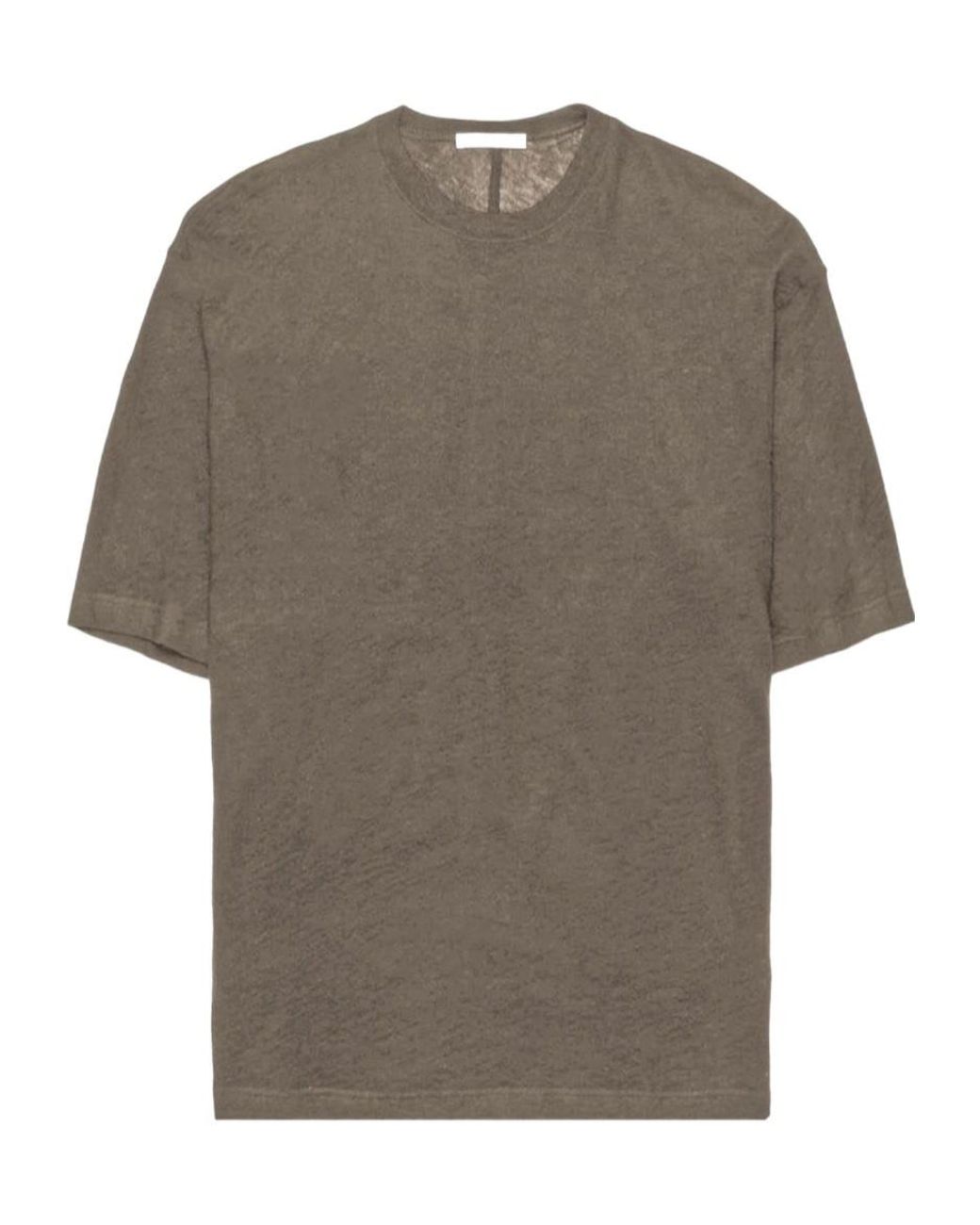 The Row Gray Oversized Cotton T-Shirt for men