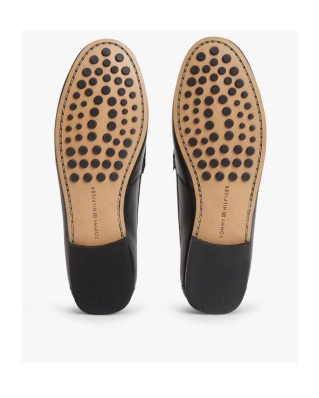 Tommy Hilfiger Black Metal Detail Flat Shoes