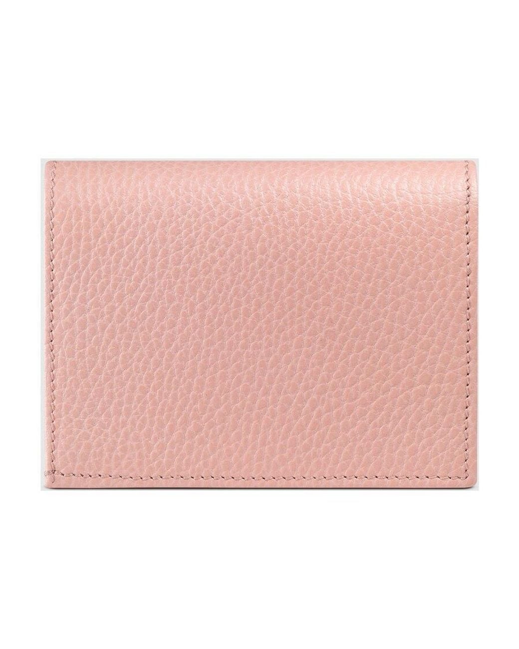 Gucci Pink Leather Card Case