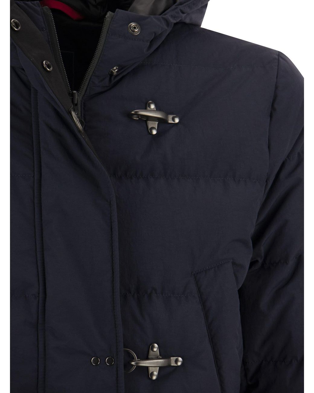 Fay Blue 3 Ganci Piuma Hooded Jacket for men