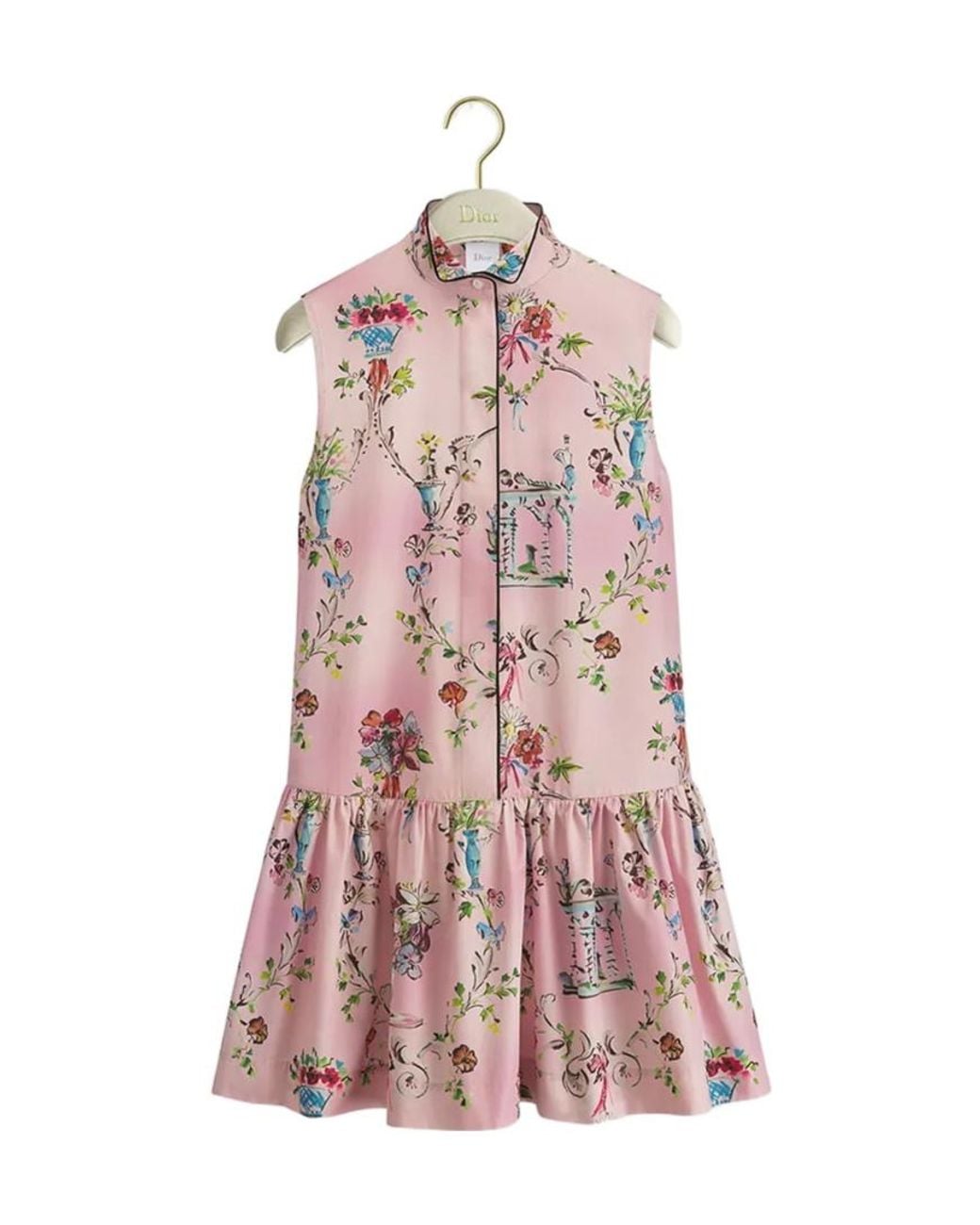 Dior Pink Iviera Short Flared Dress