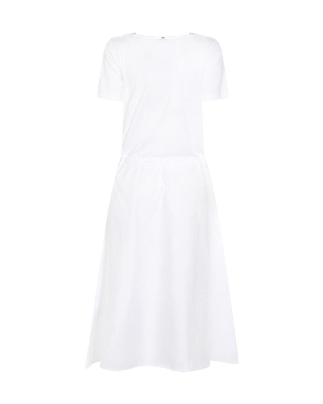 Herno White T-Shirt Midi Dress