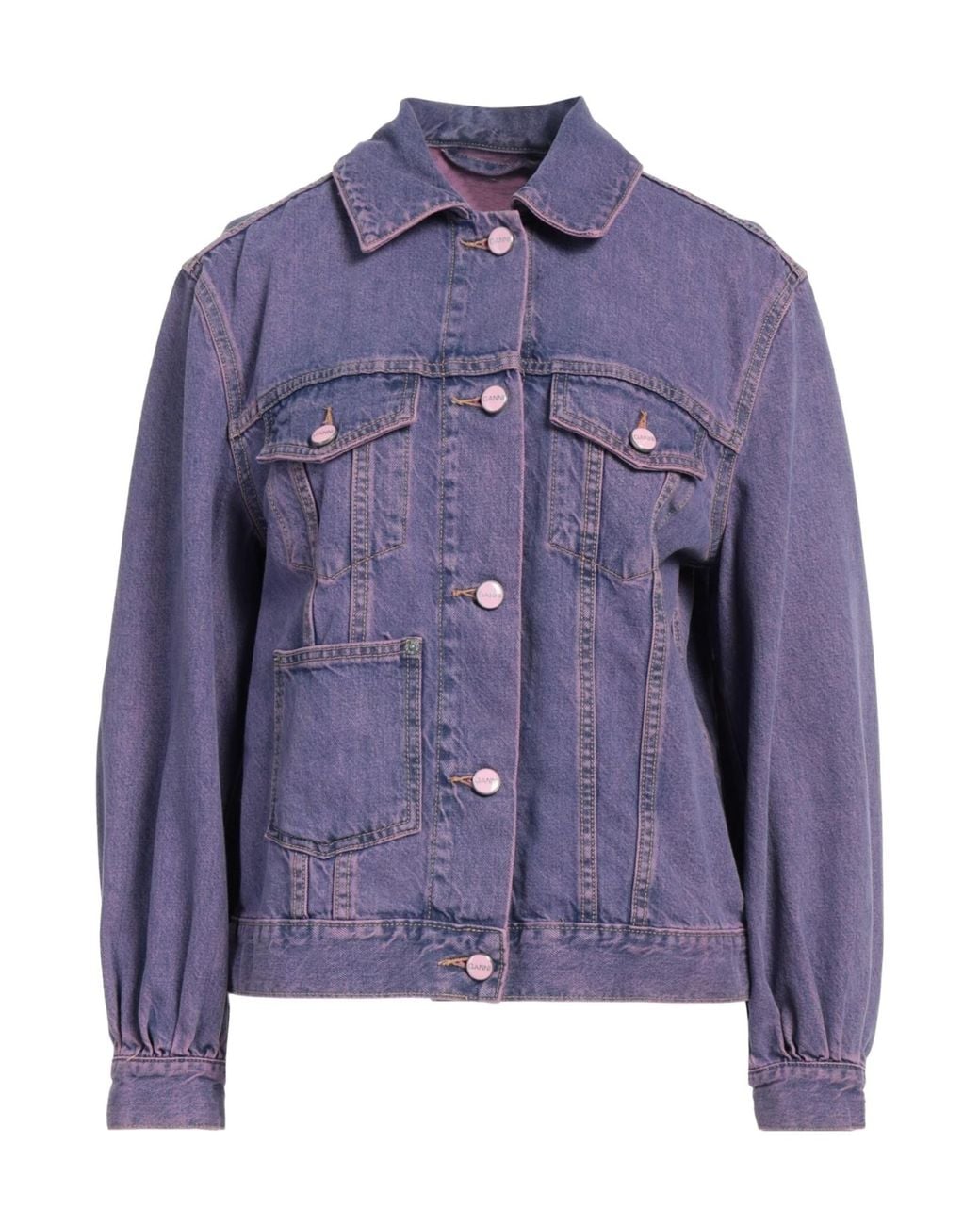 Ganni Blue Denim Jackets