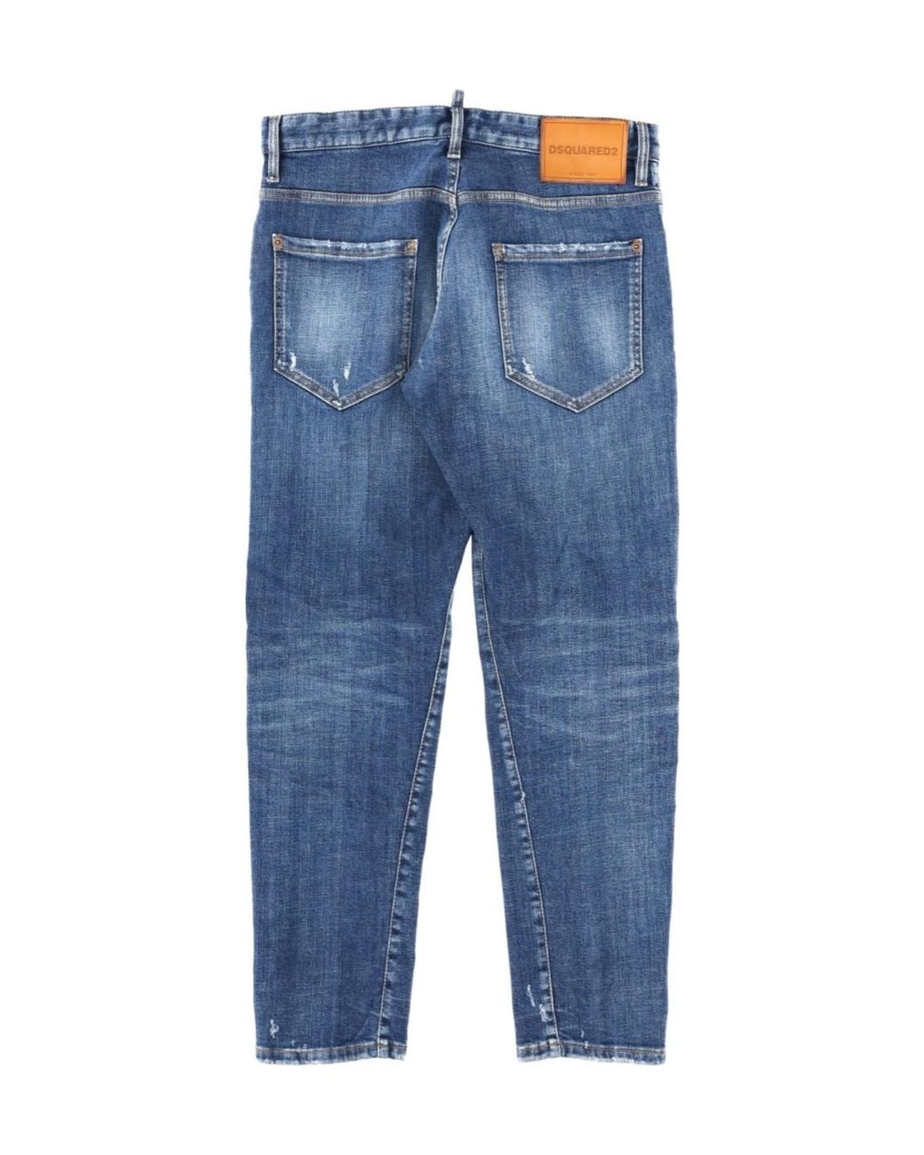 DSquared² Blue Slim Fit Distressed Jeans for men