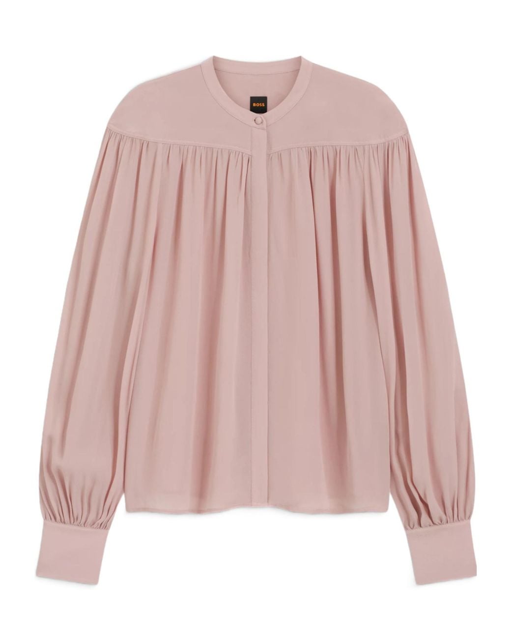 Boss Pink Relaxed-Fit Blouse