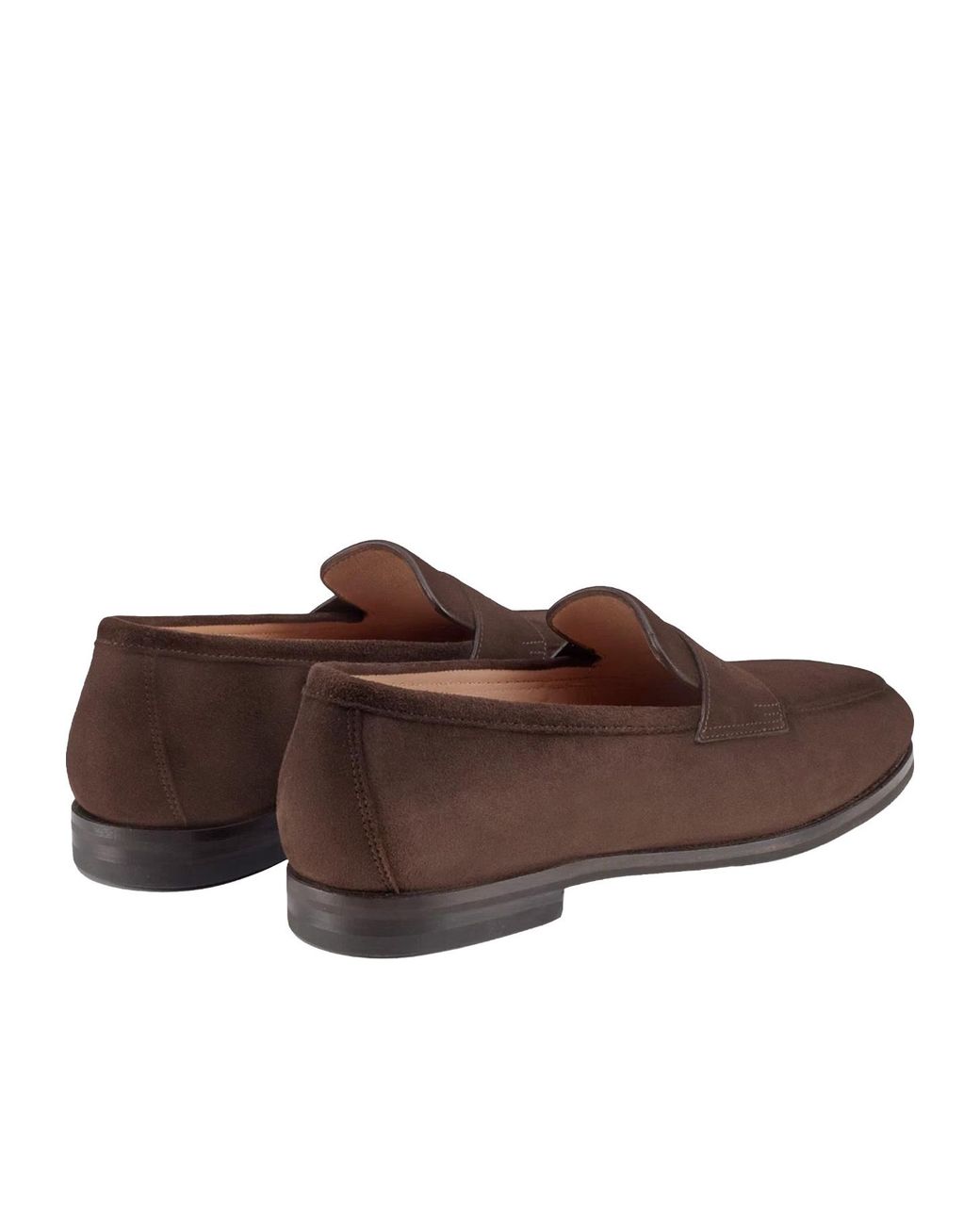 Santoni Brown New Carla Penny Loafers