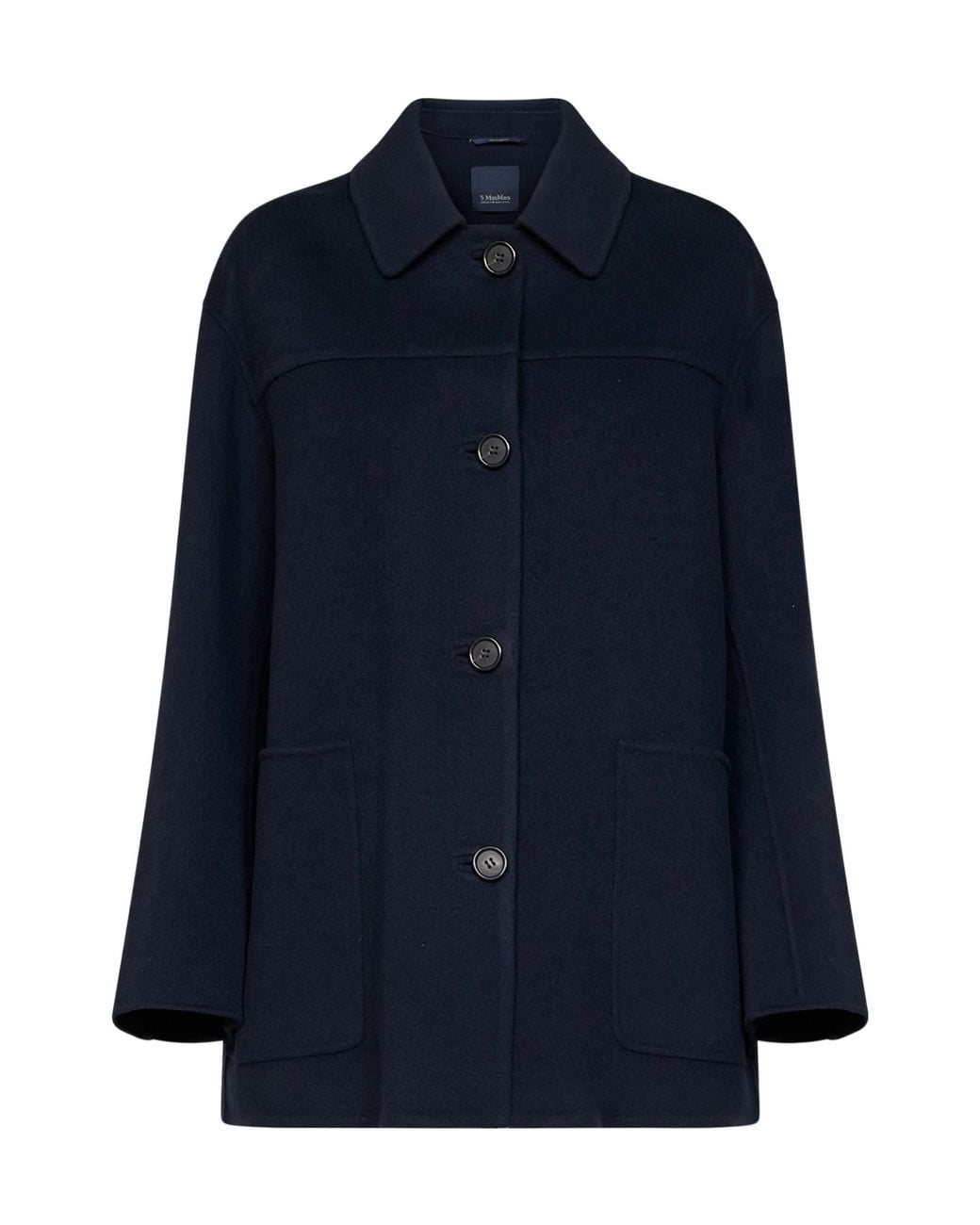Max Mara Blue 'S Smmgiugno Button-Up Coat