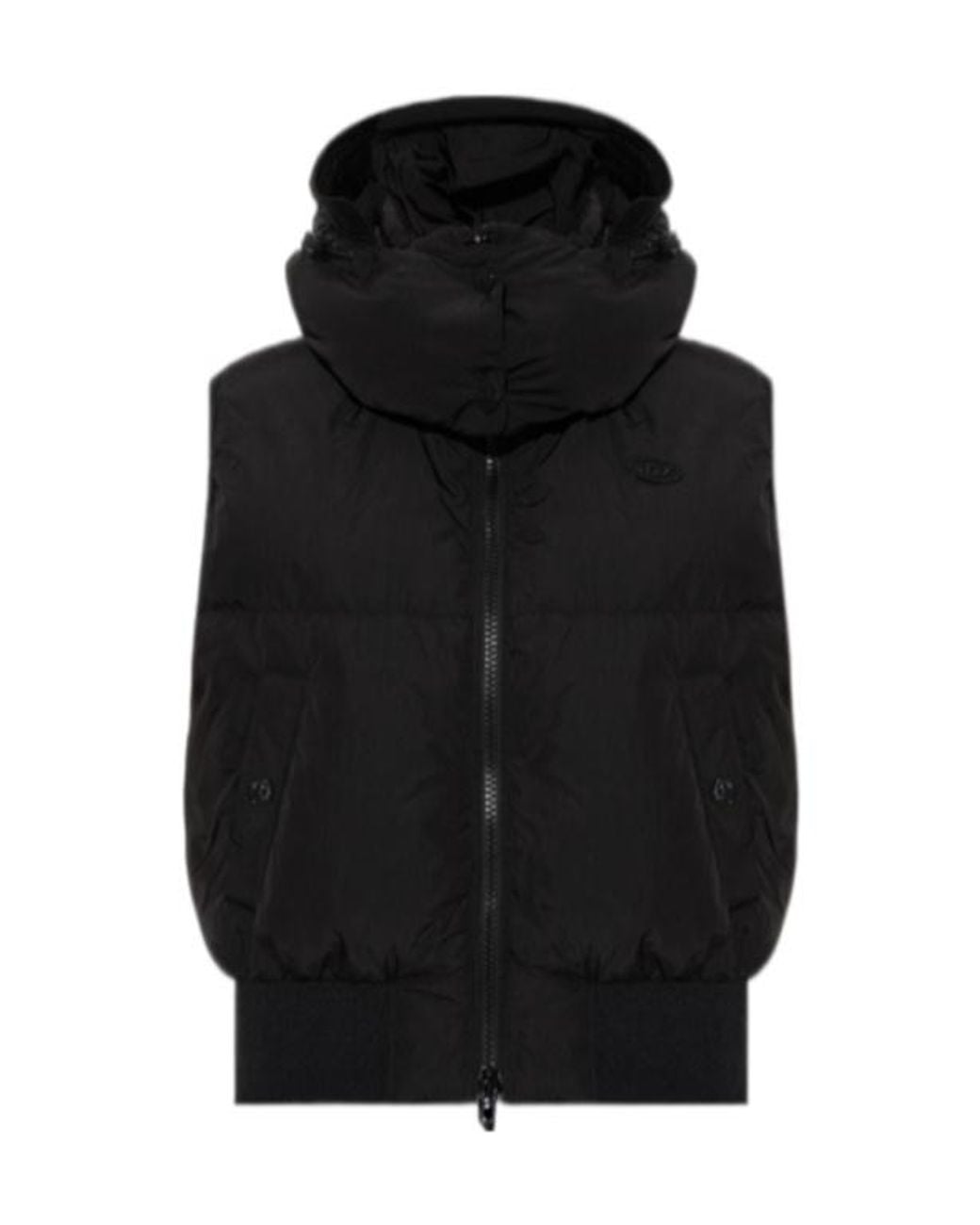 DIESEL Black W Peyt Ssl Padded Hooded Jacket