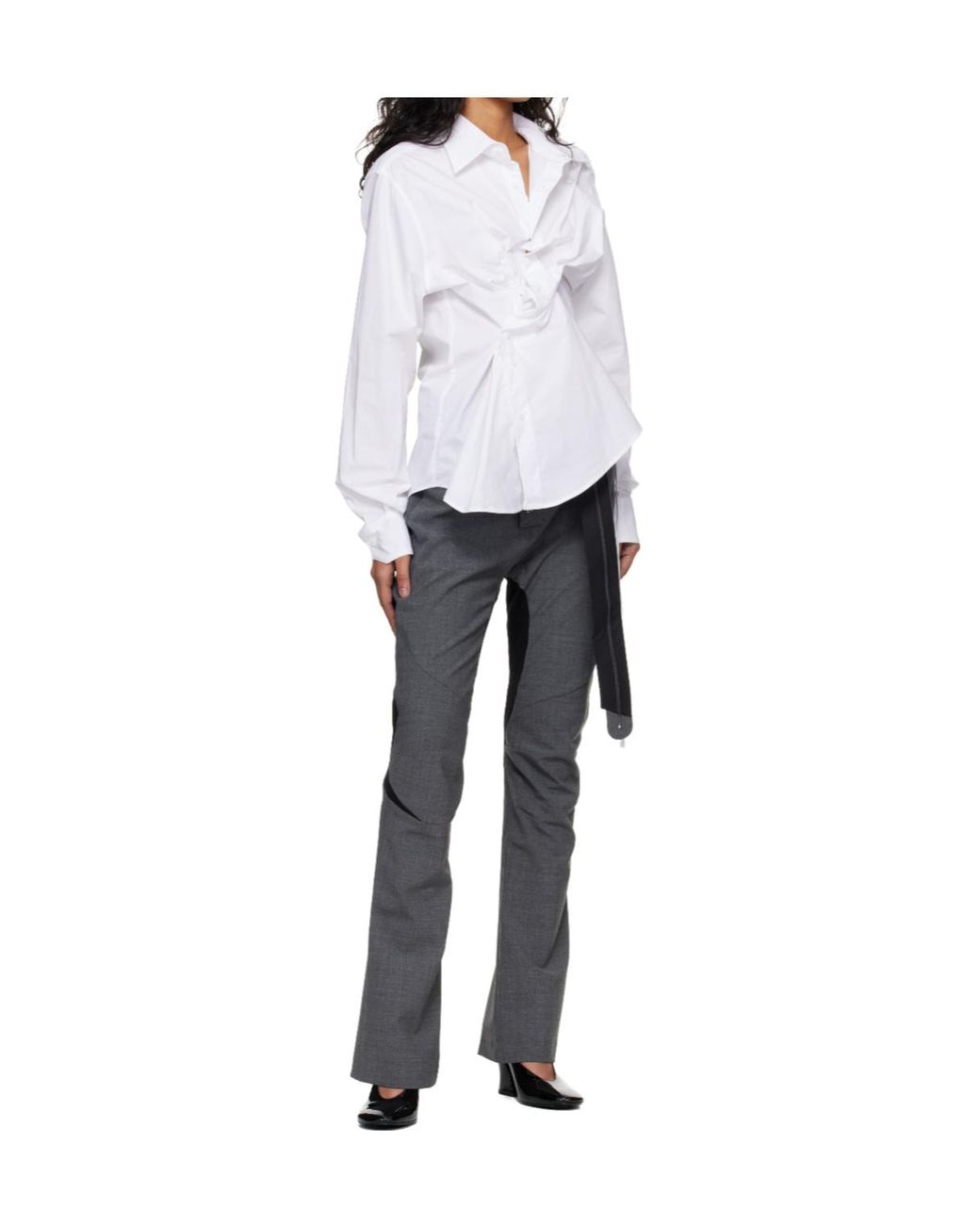 OTTOLINGER Gray Trousers With Belt Loops