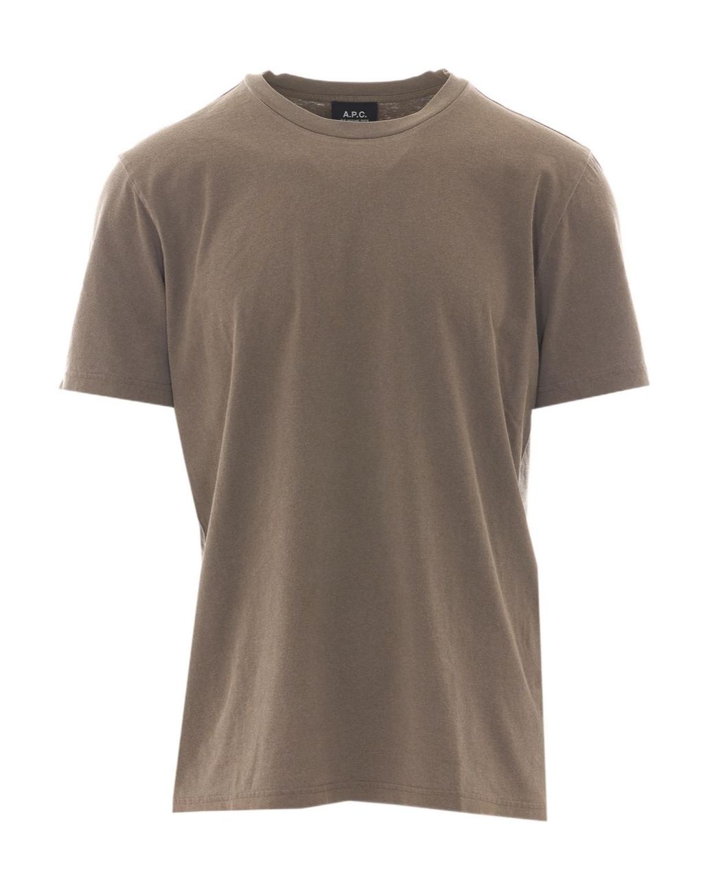 A.P.C. Gray Logo Back-Print T-Shirt for men
