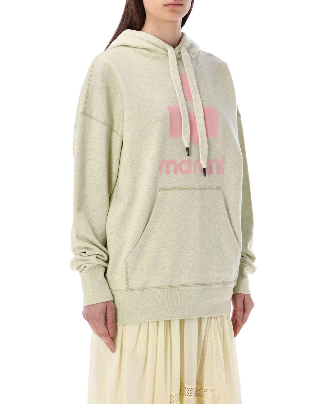 Isabel Marant White Logo Hooded Sweater