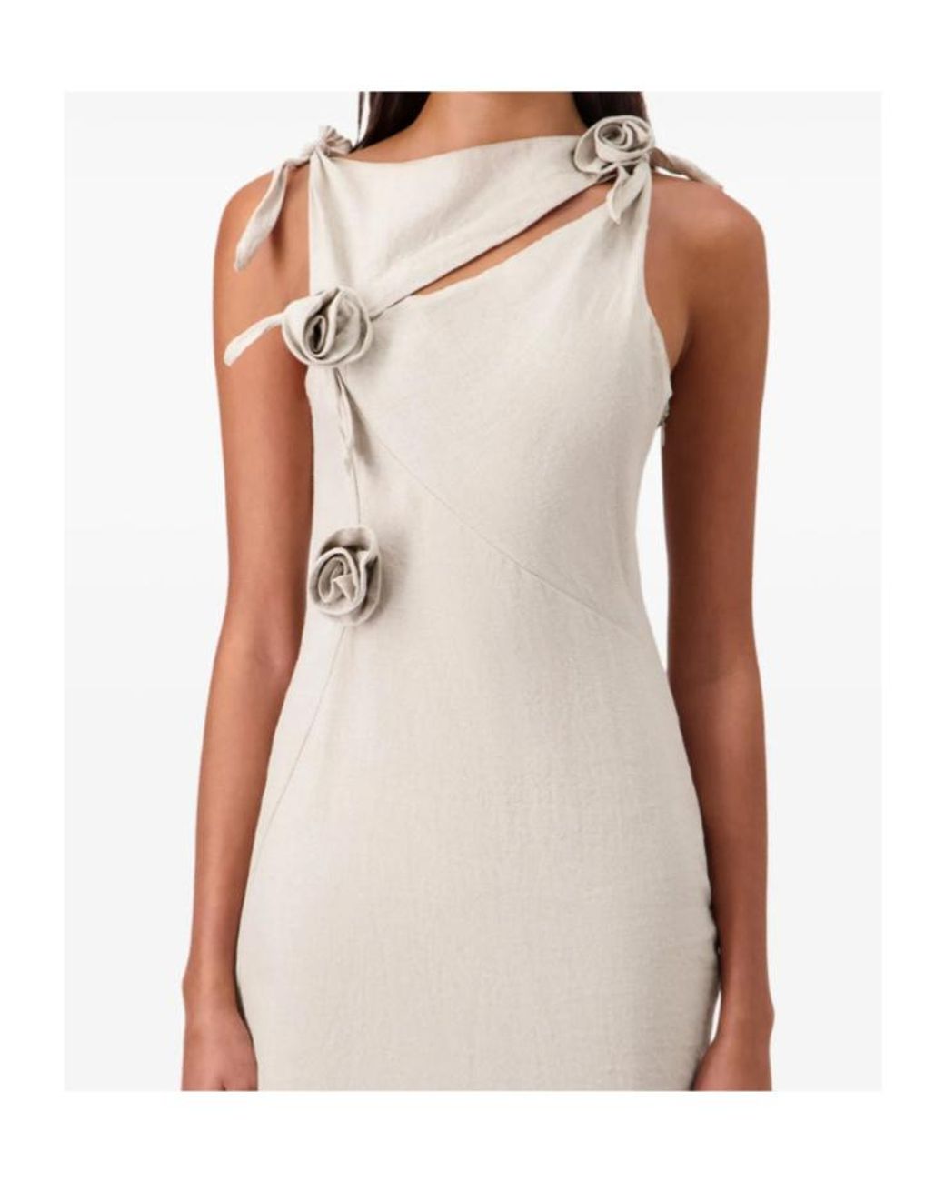 Coperni White Flower Gown