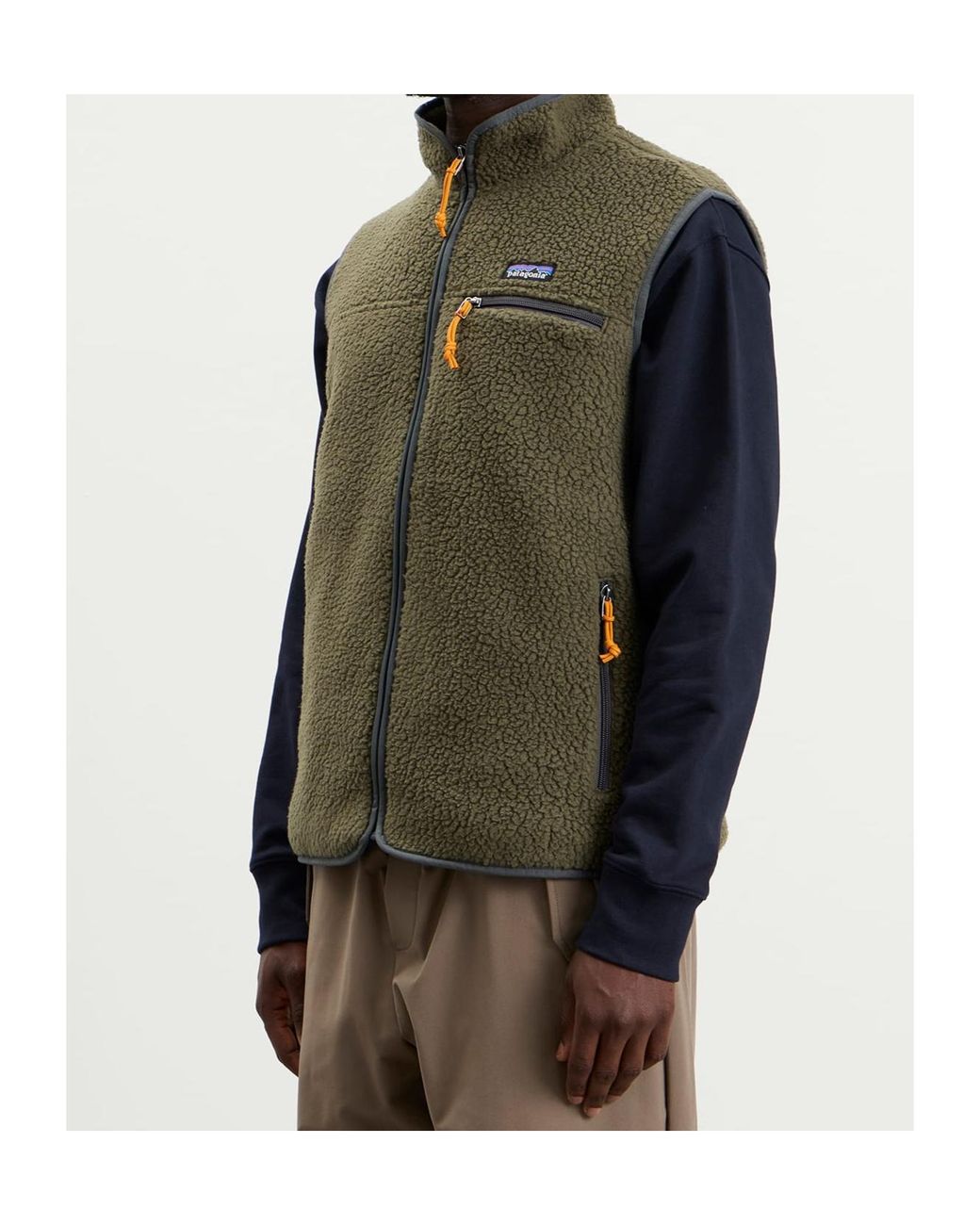 Patagonia Green Retro Pile Fleece Vest for men