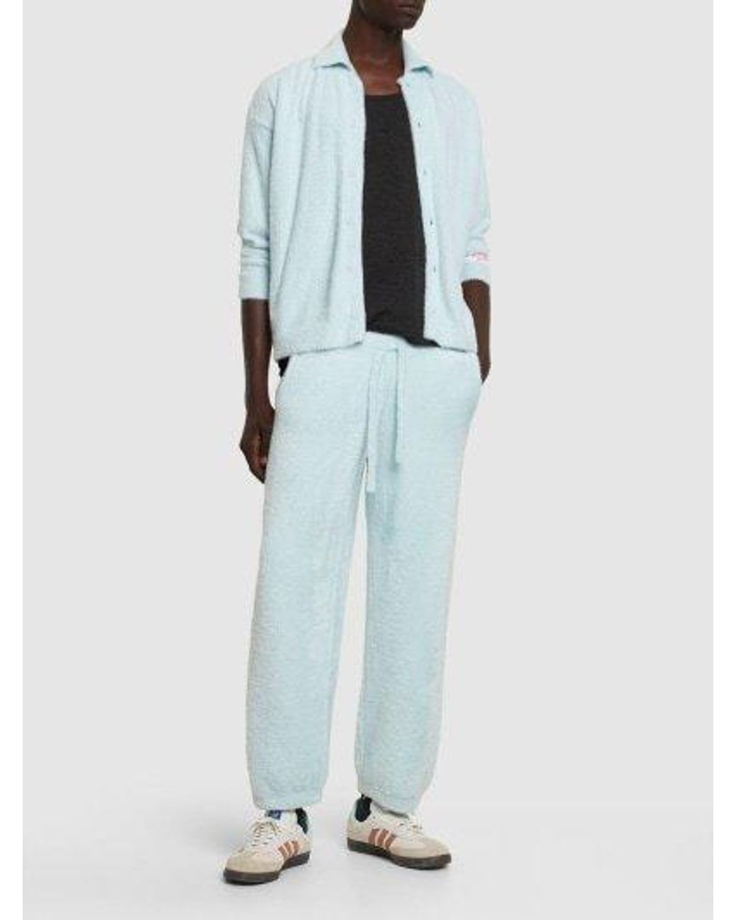 Bonsai Blue Knitted Jogging Pants for men