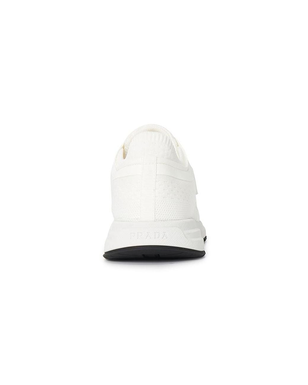 Prada White Prax 2.0 Mesh Low-Top Sneakers