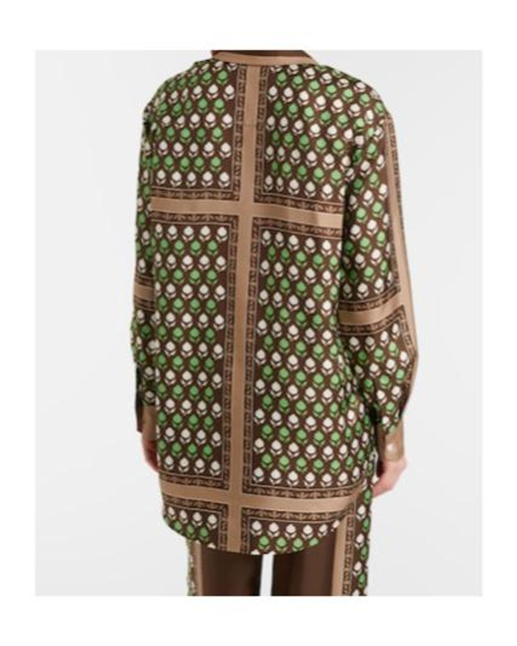 Tory Burch Multicolor Printed Silk Twill Shirt