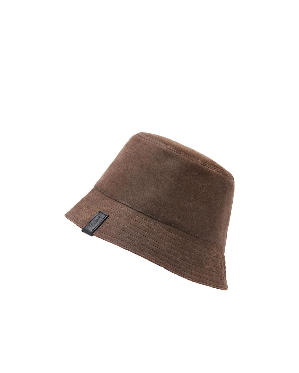 Loewe Brown Reversible Bucket Hat for men