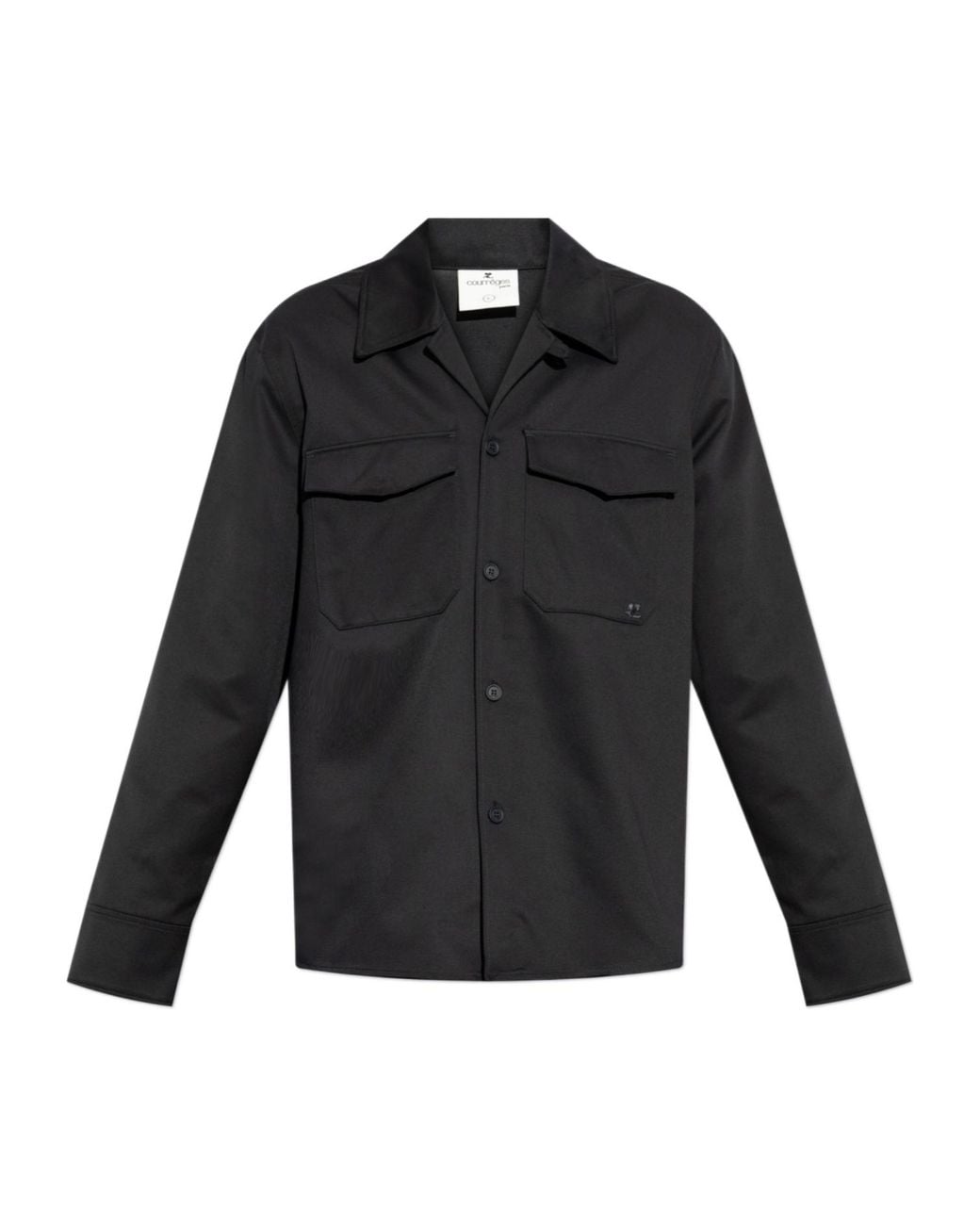 Courreges Black Long-Sleeved Shirt for men