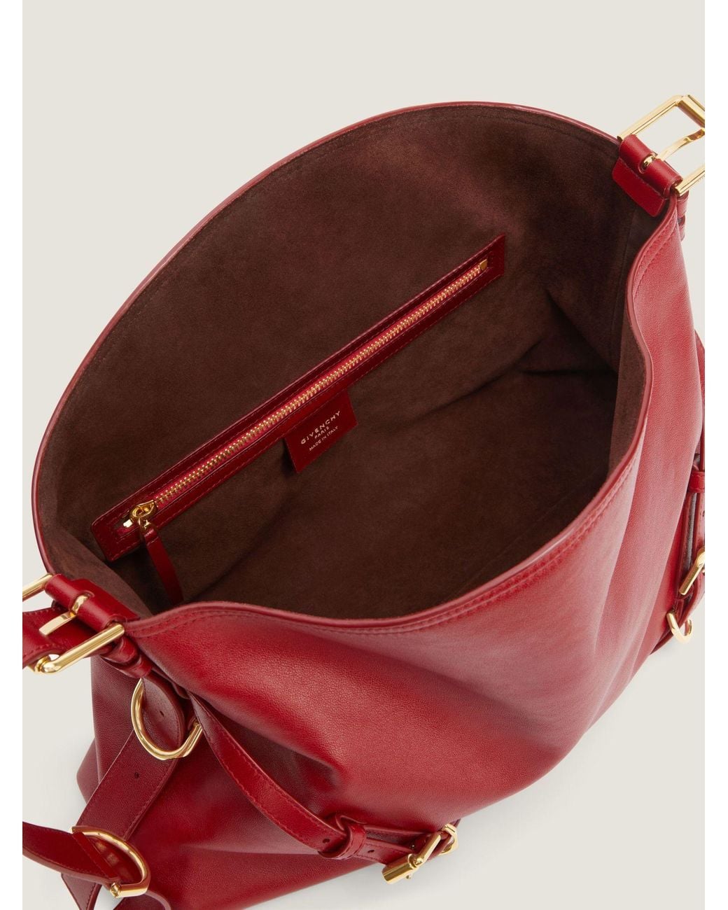 Givenchy Red Voyou Medium Shoulder Bag