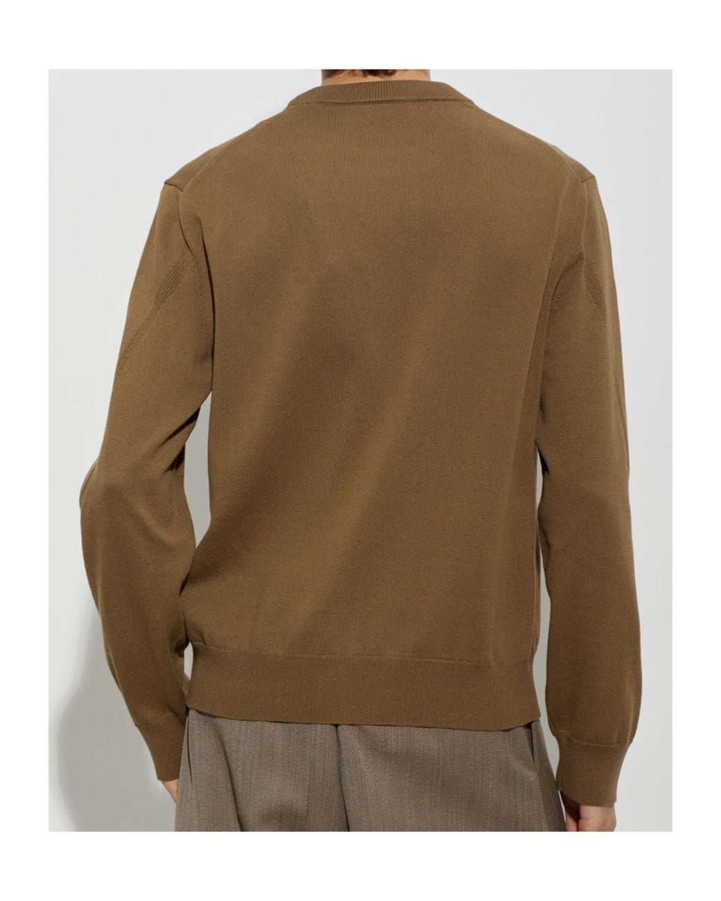 Givenchy Brown Logo Knitted Sweater for men