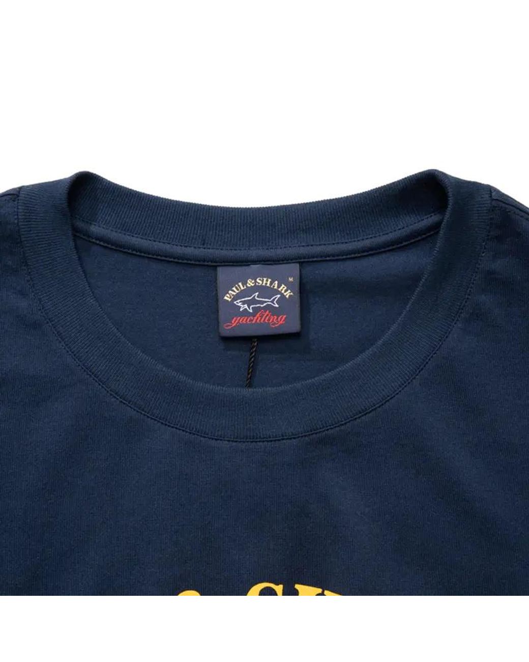 Paul & Shark Blue Logo Details T-Shirt for men