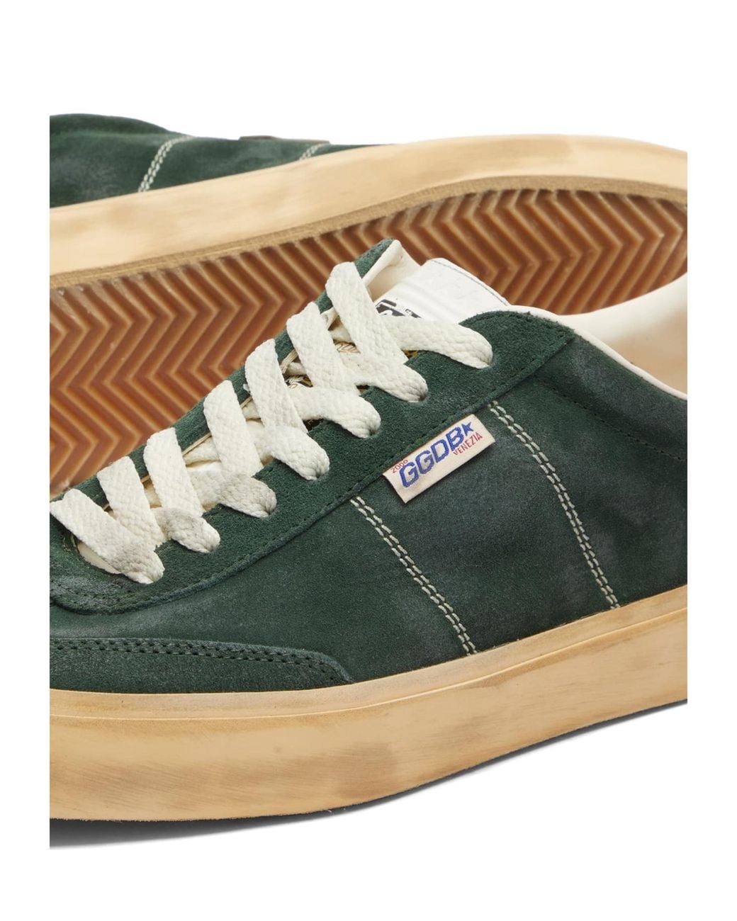 Golden Goose Deluxe Brand Green Soul Star Low-Top Sneakers for men