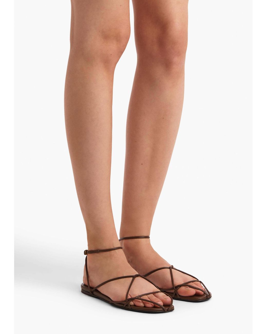Khaite White Loulou Sandals