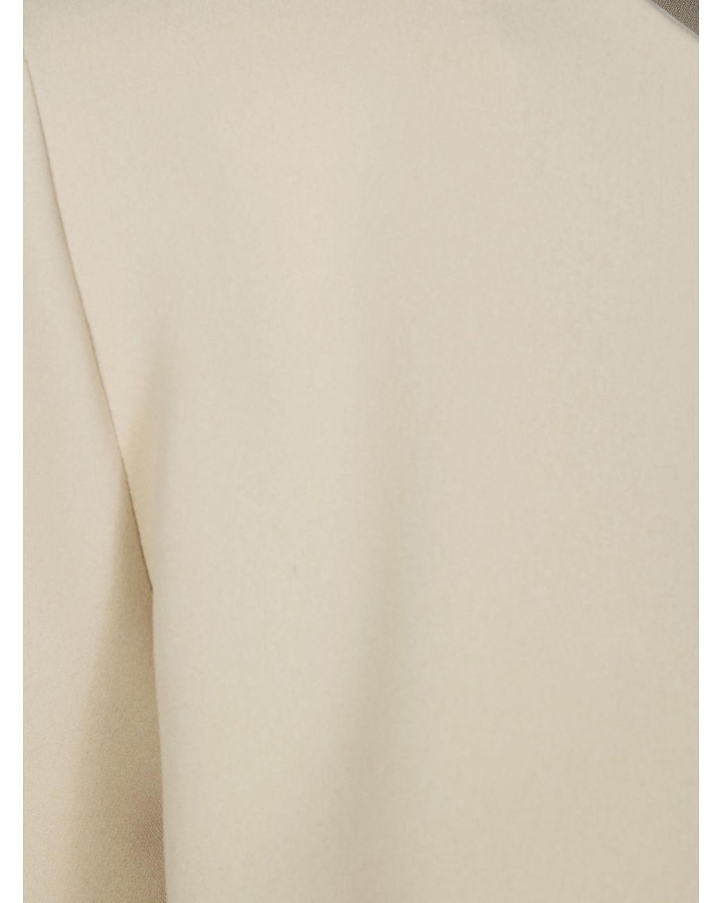 P.A.R.O.S.H. Natural Cady Crewneck Short Sleeved Blouse