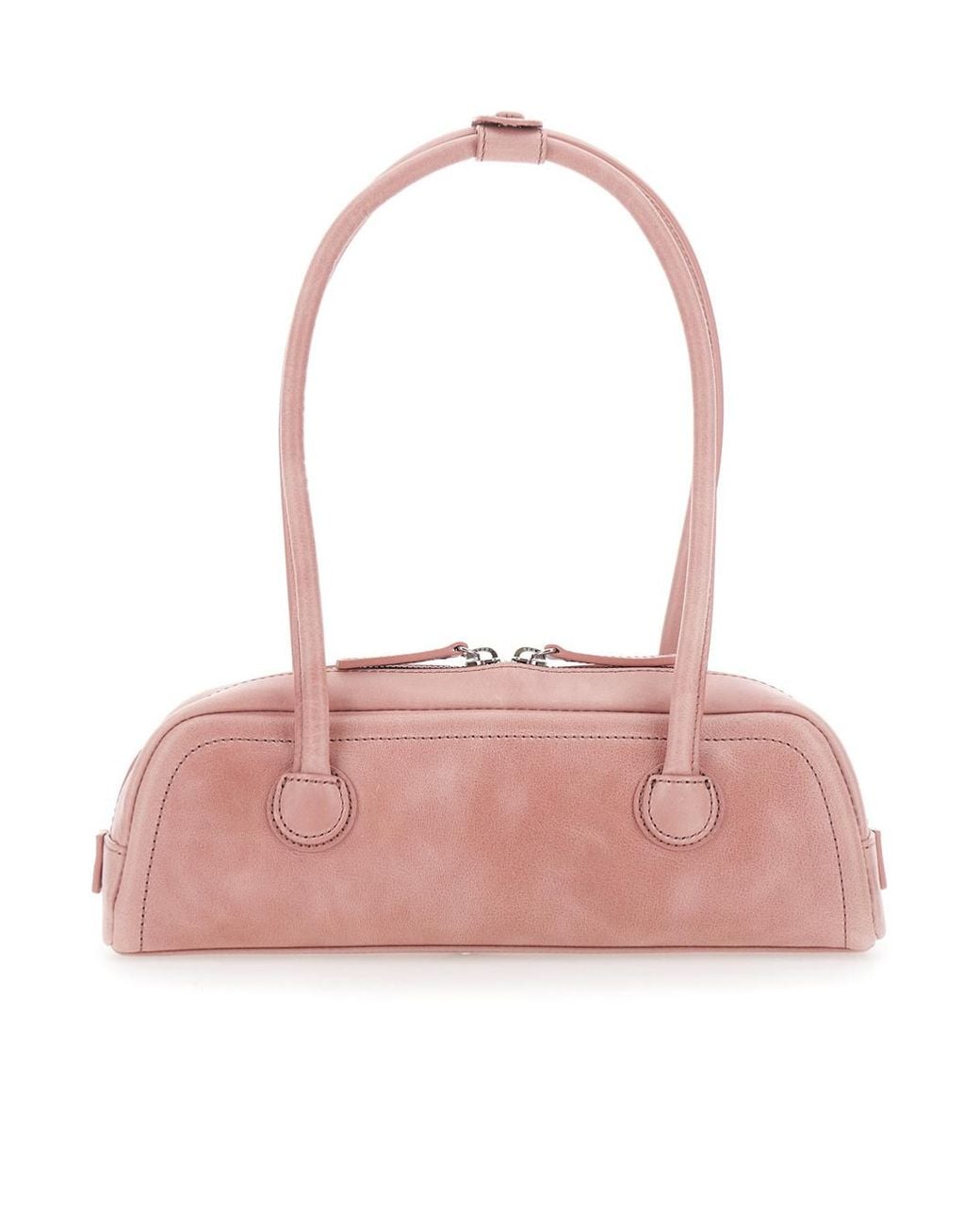 MARGE SHERWOOD Pink Soft Boston Mini Shoulder Bag