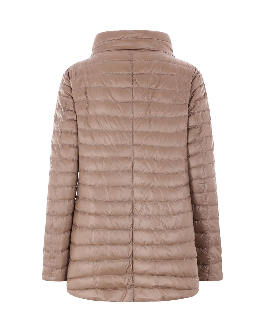 Herno Brown Reversible Button-Up Down Jacket