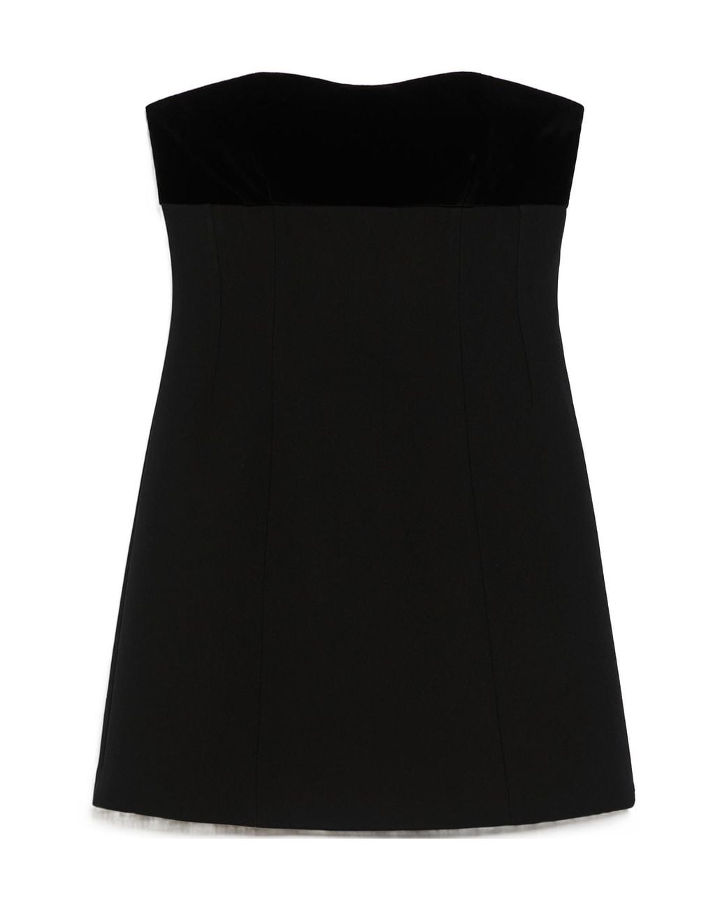 Max Mara Black Studio Trani Strapless Mini Dress