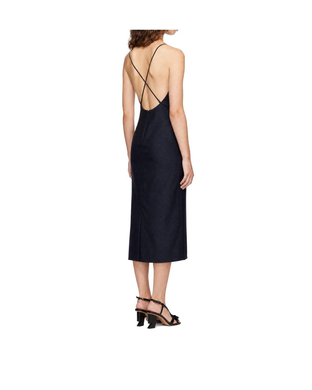 ShuShu/Tong Black Long Ruffled Dress